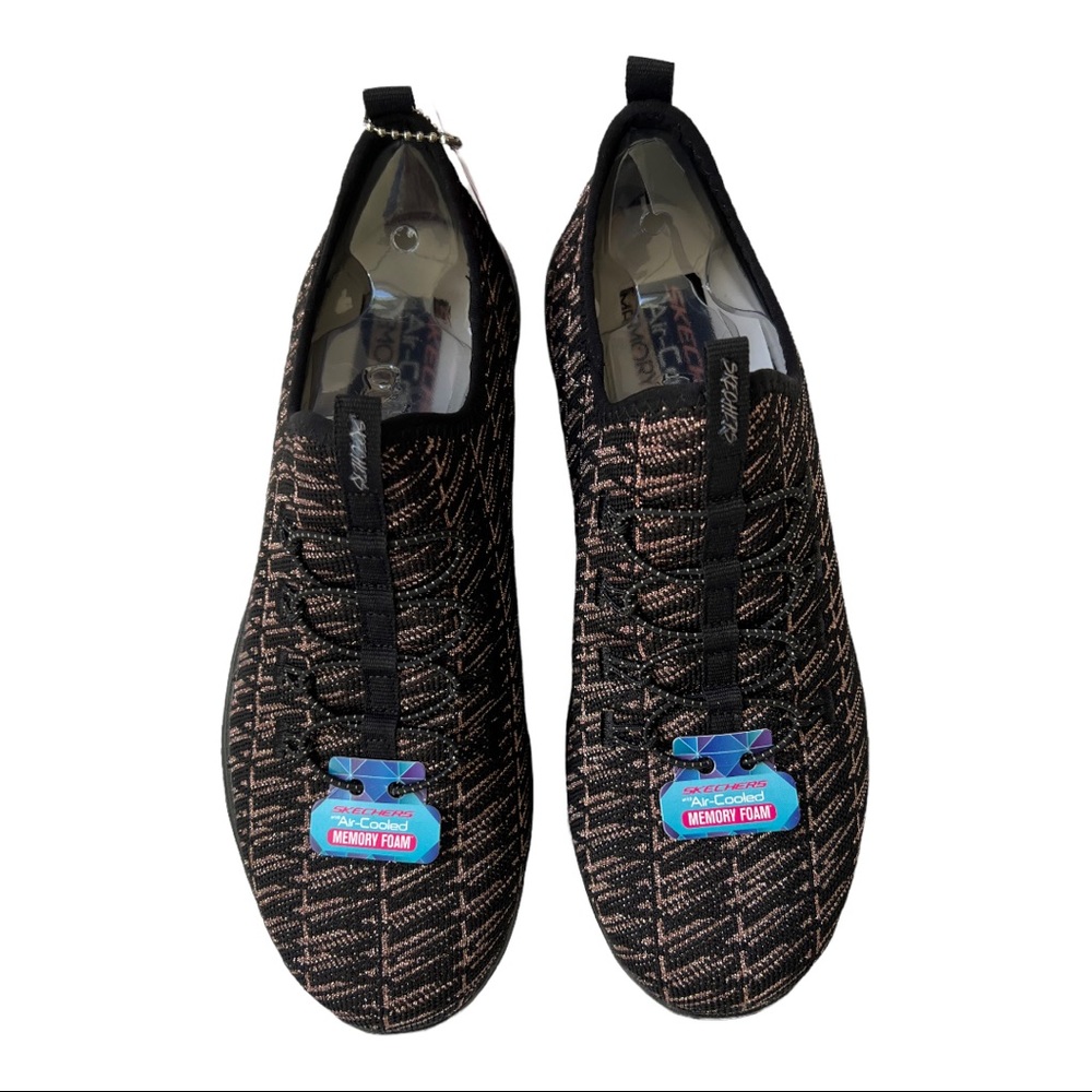 Sketchers Women’s 8 Trainer Black/Rose Gold